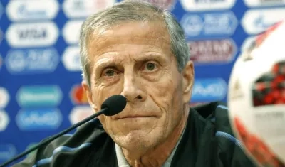 El entrenador de la selección de Uruguay, Óscar Tabárez