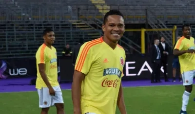 Carlos Bacca, delantero de la Selección Colombia. 