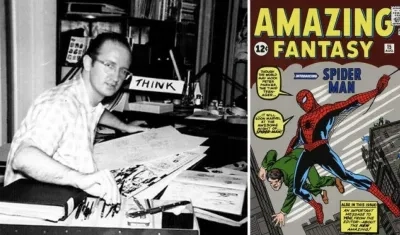 El autor estadounidense de cómics Steve Ditko.