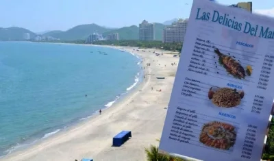 Imagen referencial con la carta del restaurante