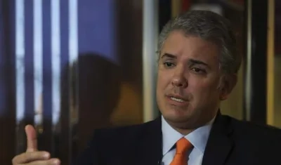 Iván Duque en reportaje con EFE.