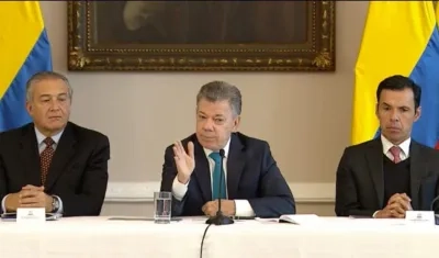 Juan Manuel Santos, presidente de Colombia.