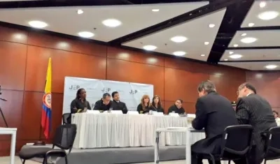 El general Henry Torres Escalante, en audiencia ante la JEP.