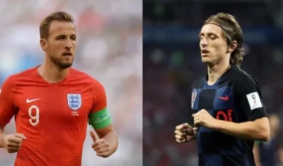 Harry Kane y Luka Modric.