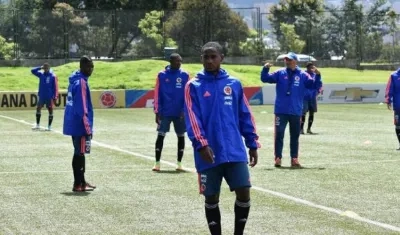 Jugadores de la Selección Colombua sub-21. 