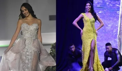 Maria Vengoechea, actual Señorita Atlántico y Miriam Carranza Virreina del Atlántico.