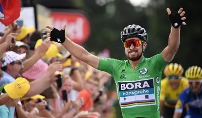 Peter Sagan, ciclista eslovaco, ganador de la etapa de este miércoles.