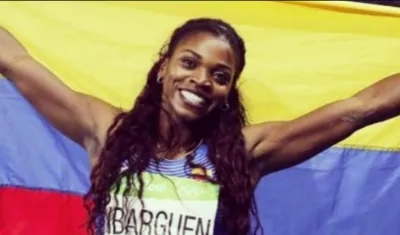 Medallista olímpica colombiana Caterine Ibargüen.