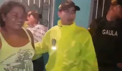 Erika Coronado se mostró sonriente al momento de su captura.