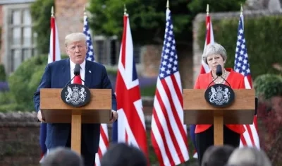 Donald Trump dijo de May que es "toda una profesional".