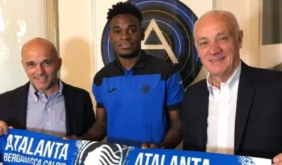 Duvan Zapata, nuevo jugador del Atalanta.