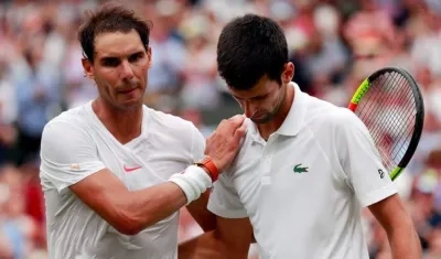 Rafael Nadal y Novak Djokovic.