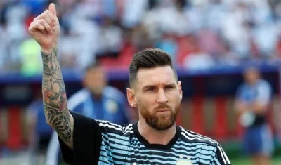 Lionel Messi, jugador argentino.