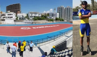 Alex Cujavante y el Patinódromo que lleva su nombre. 
