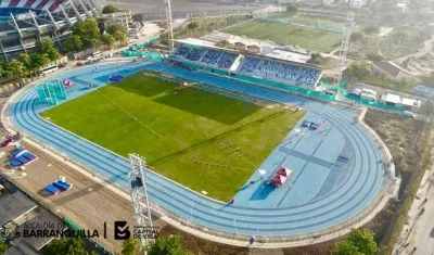 Estadio de Atletismo Rafael Cotes. 