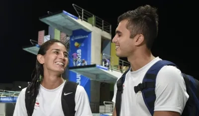Paola Espinosa e Iván García, esposos y medallistas olímpicos mexicanos.