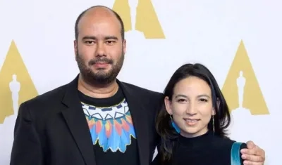 El director Ciro Guerra y la productora Cristina Gallego