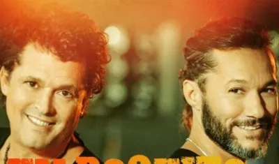 Los cantantes Carlos Vives y Diego Torres.
