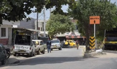En este sector fue asesinado el joven en la noche del miércoles.