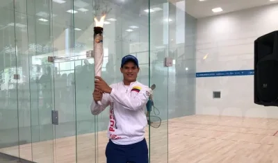 Set Cubillos, raquetbolista barranquillero. 