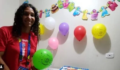 La nadadora puertorriqueña Vanessa García.