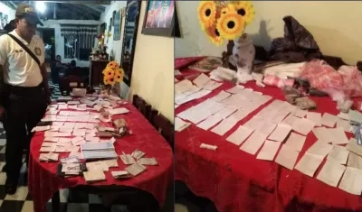 Imagen de la diligencia de allanamiento.