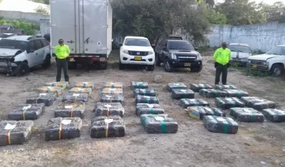 Marihuana incautada.