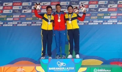 La cubana Arlenis Sierra se colgó el primer oro en Barranquilla 2018.