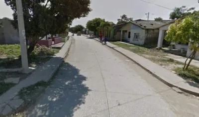 En este sector del barrio Sourdís fue asesinado el habitante de la calle. 