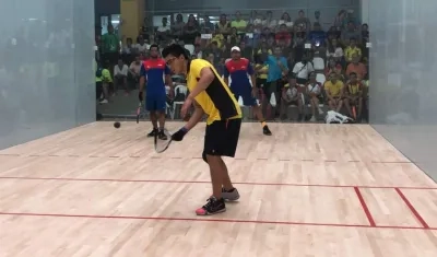 Mario Mercardo, raquetbolista de la Selección Colombia. 