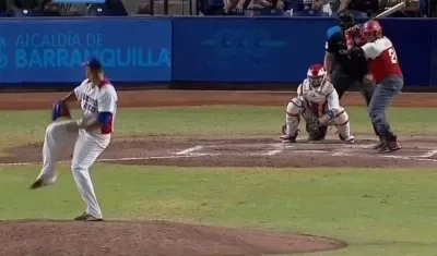 Momentos del partido entre Puerto Rico y Cuba.