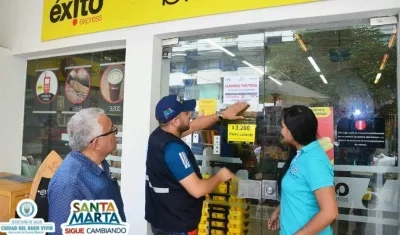 Cierre temporal de Éxito Express en El Rodadero