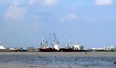 Canal de acceso al Puerto de Barranquilla.