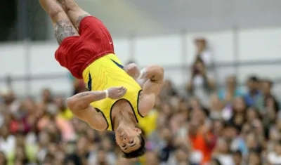 Jossimar Calvo, gimnasta colombiano. 
