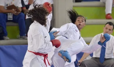 Shanne Torres, en un combate. 