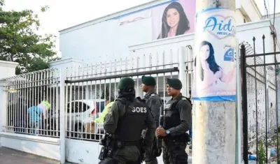 La llamada 'Casa blanca', allanada por la Fiscalía.