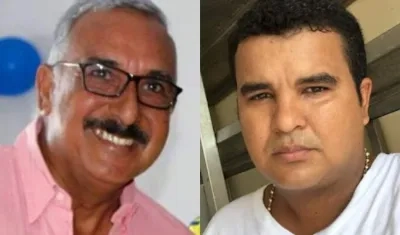  Álvaro David del Toro Ramos y Alexánder Ruiz Garrido, exalcaldes de Nueva Granada, Magdalena. 