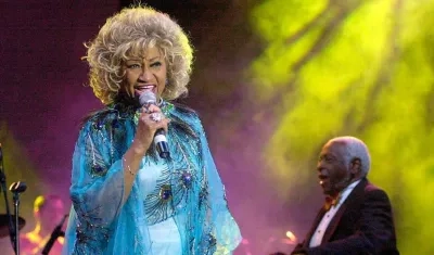 La cantante cubana Celia Cruz.