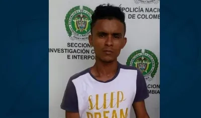Erick Manuel Simancas Álvarez, capturado por el asesinato de Yeris Soto Cantillo. 
