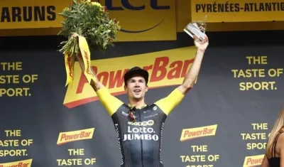 Primoz Roglic (Lotto Jumbo) ganó hoy la etapa del Tour.