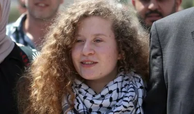 Ahed Tamimi salió de prisión.