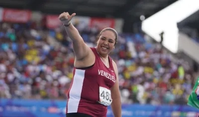 La venezolana Rosa Rodríguez se quedó con el oro en lanzamiento de martillo.