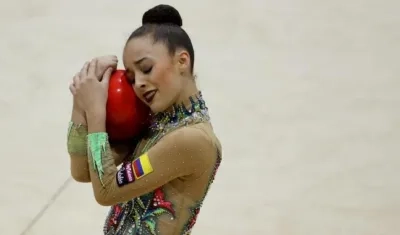 Lina Dussan, ginasta rítmica. 