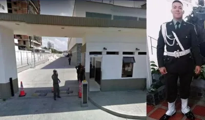 El uniformado identificado como Jorge Andrés Jiménez Urrego