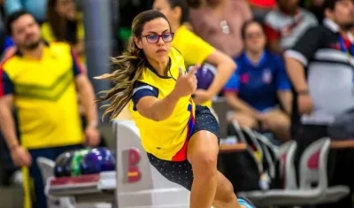 Rocío Restrepo, bolichera colombiana. 