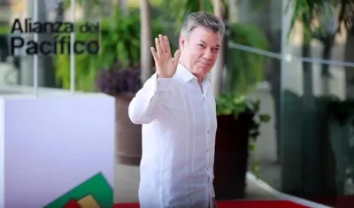 El Presidente Juan Manuel Santos