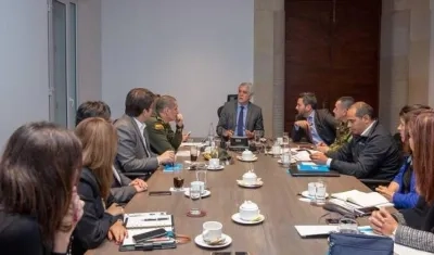 Consejo de Seguridad llevado a cabo en Bogotá.