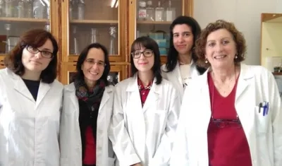 Desde la izquierda: Verónica Hurtado-Carneiro, Carmen Sanz, Pilar Dongil, Ana Pérez-García y Elvira Álvarez.