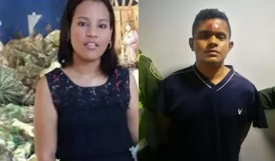 Kelly Del Carmen Beltrán Preciado, y su excompañero sentimental, German David Santos Orjuela.