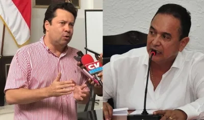 El diputado Adalberto Llinás y el concejal Carlos Rojano Llinás